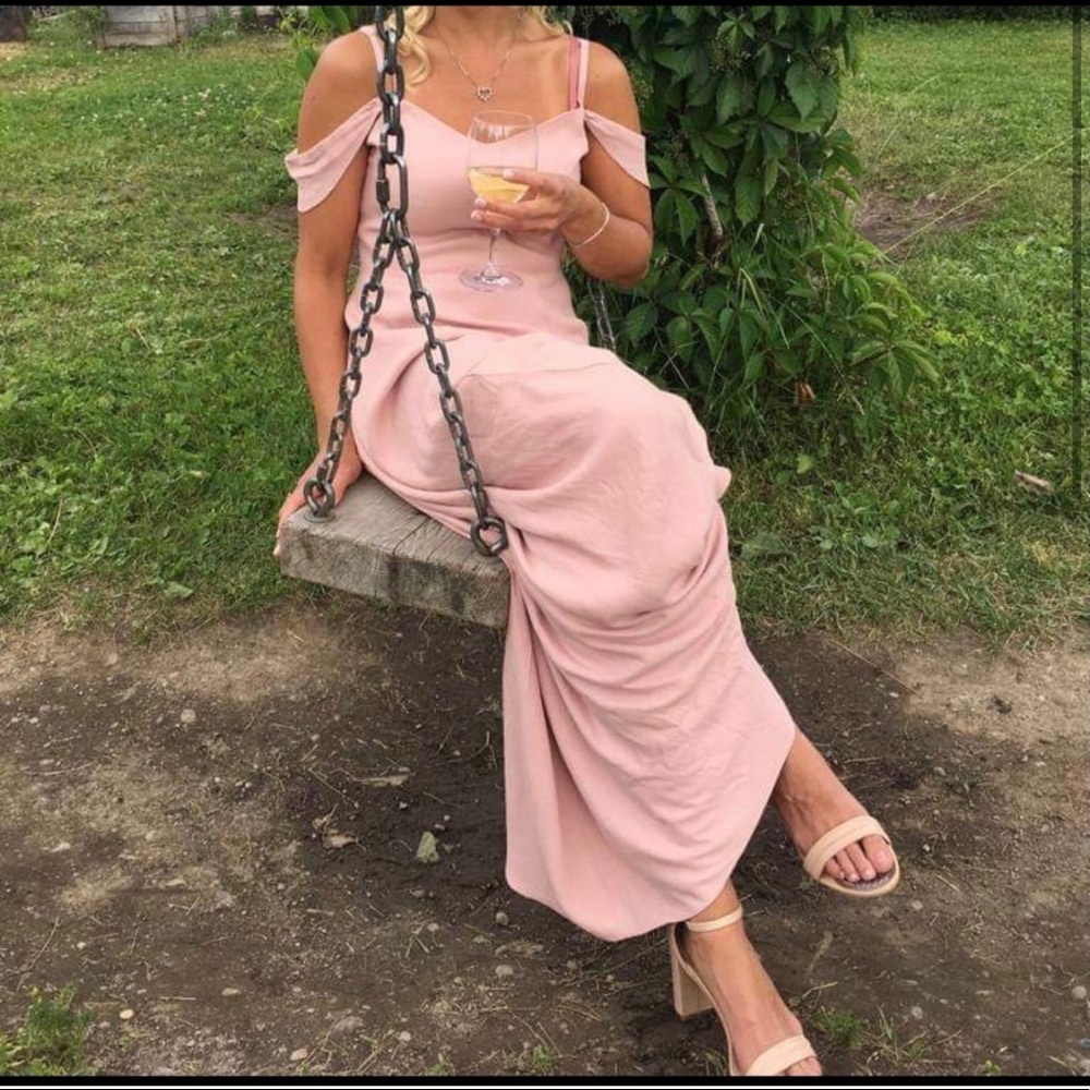 Reformation Pink Maxi Dress